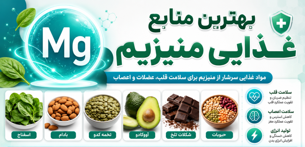 بهترین منابع غذایی منیزیم